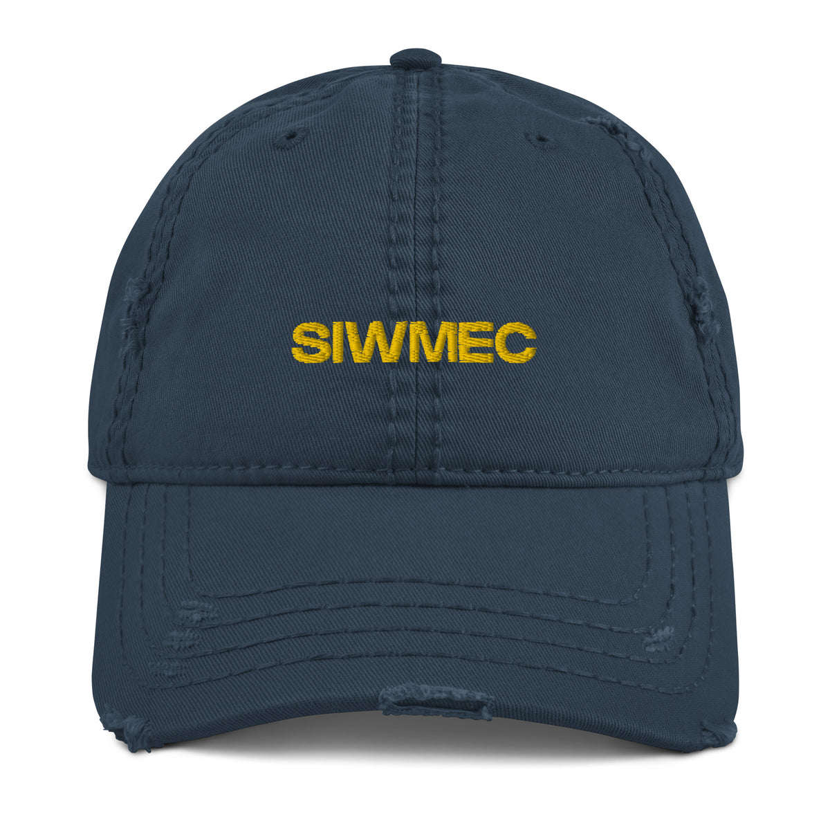 Navy Blue Embroidered 