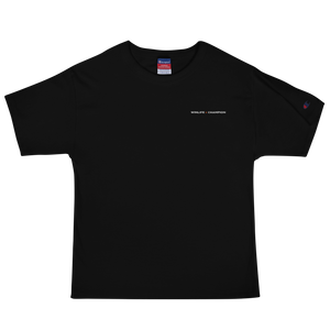 Black Winlife × Champion Embroidered T-Shirt