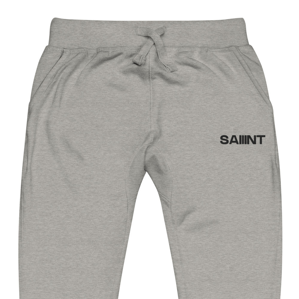 Carbon Grey "Saint 3" Embroidered Sweatpants