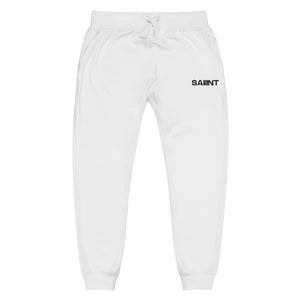White "Saint 3" Embroidered Sweatpants