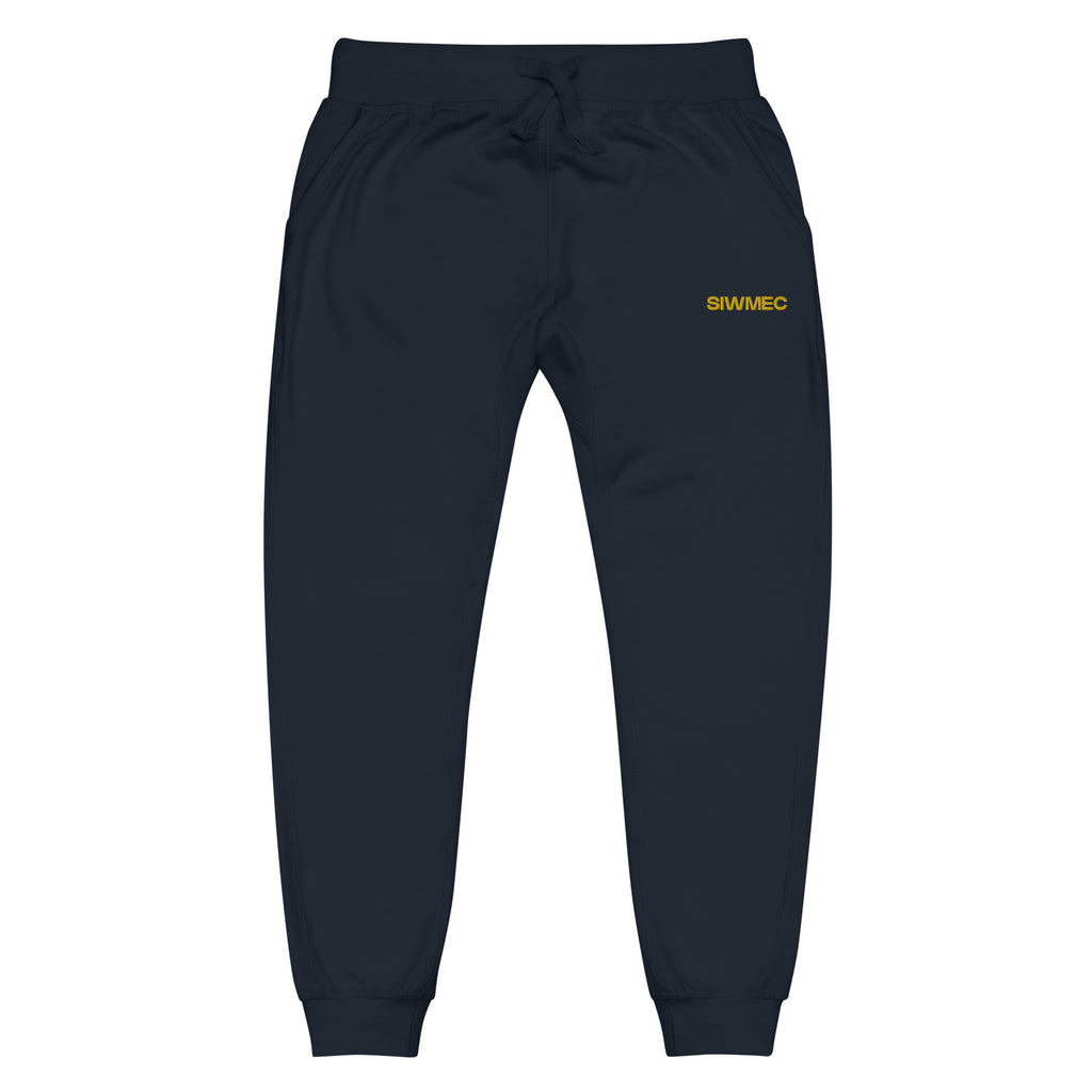 Navy Blue Embroidered "SIWMEC" Sweatpants