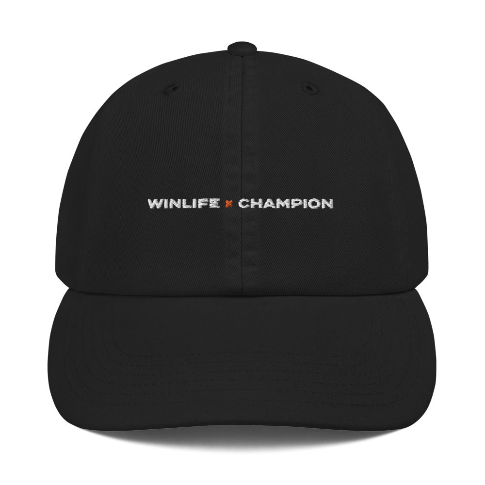 Black Winlife × Champion Dad Cap