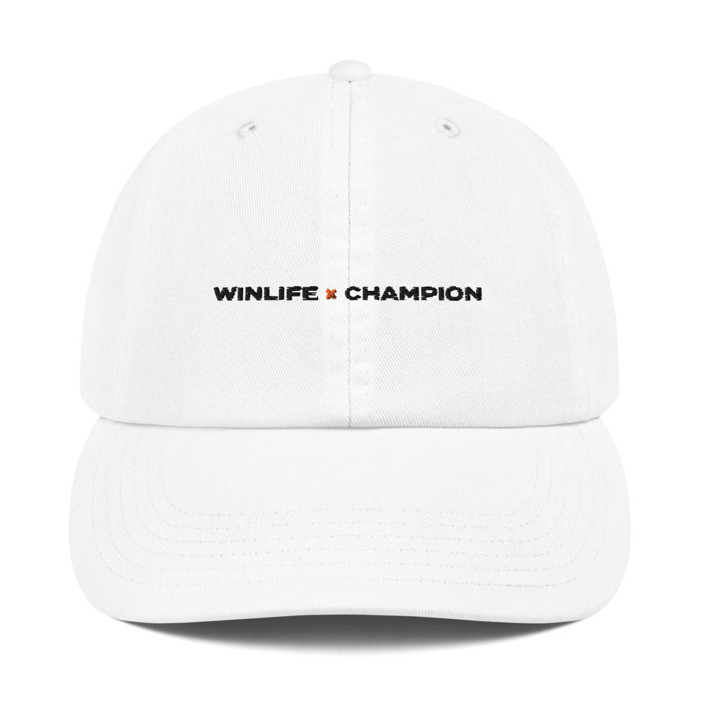 White Winlife × Champion Dad Cap