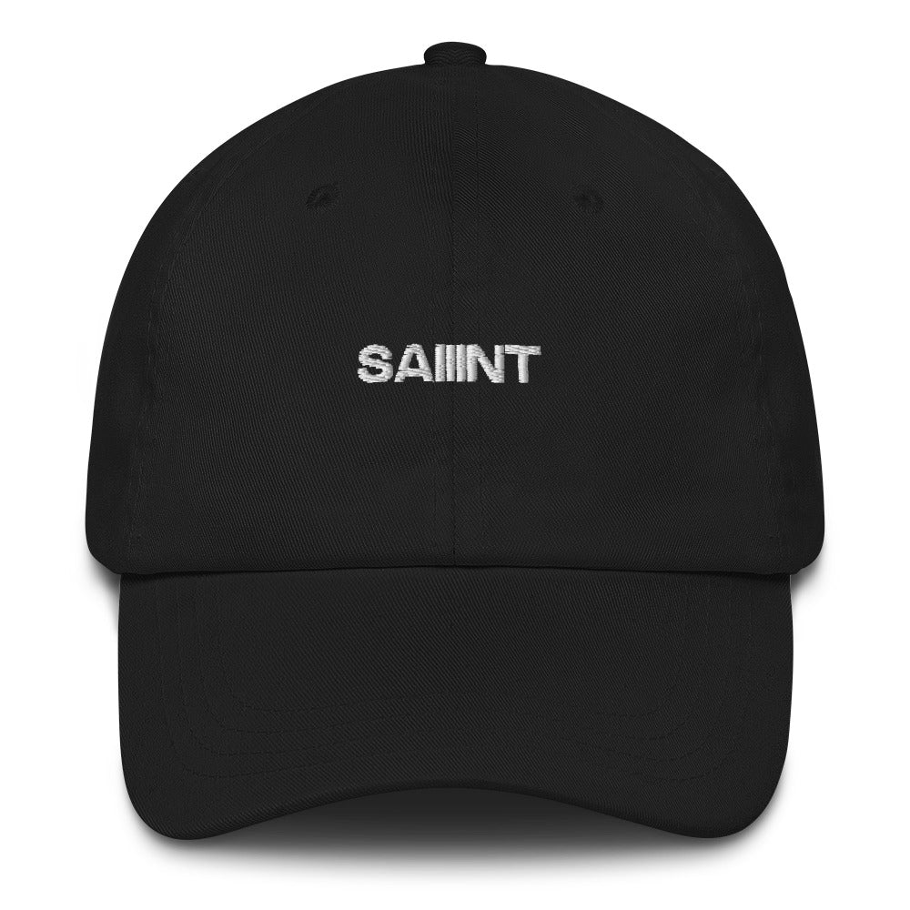 Black “Saint 3" Embroidered Cap