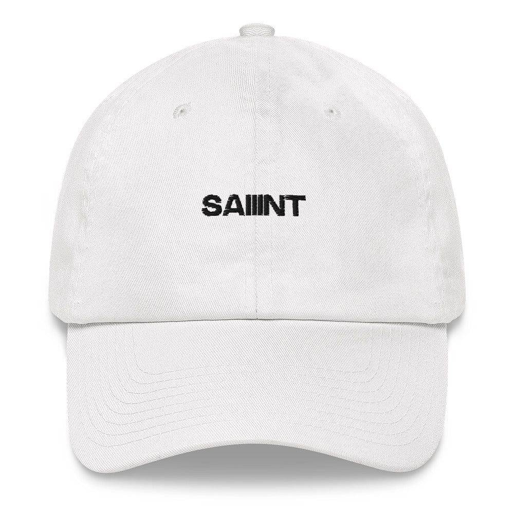 White “Saint 3" Embroidered Cap