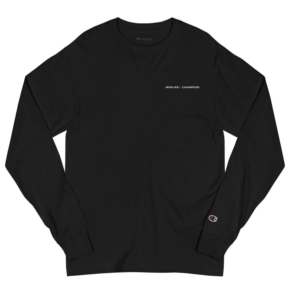 Black Winlife × Champion Long Sleeve T-Shirt