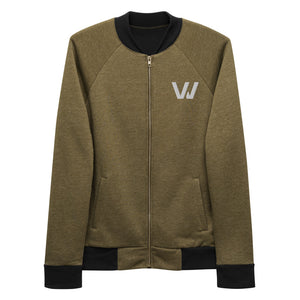 Military Green Classic Embroidered "W" Bomber Jacket