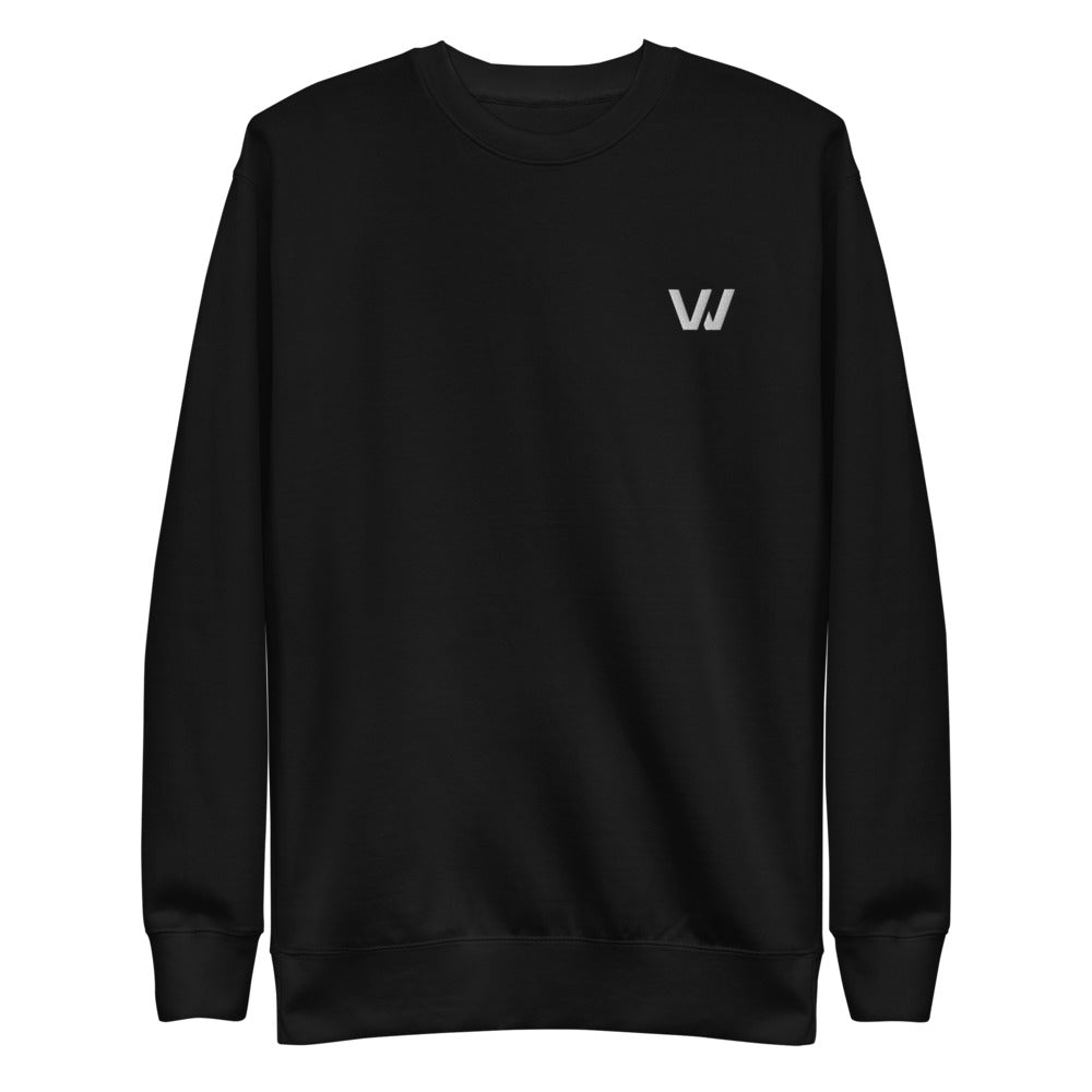 Black Classic Embroidered "W" Sweatshirt