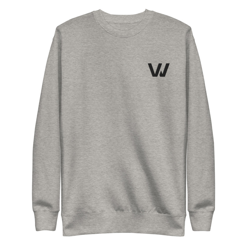 Carbon Grey Classic Embroidered "W" Sweatshirt