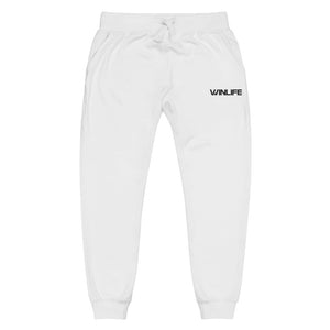 White Classic Embroidered Sweatpants