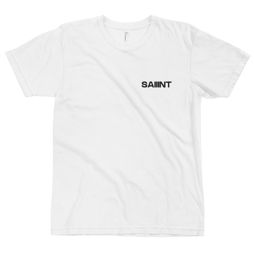 White "Saint 3" Embroidered T-Shirt